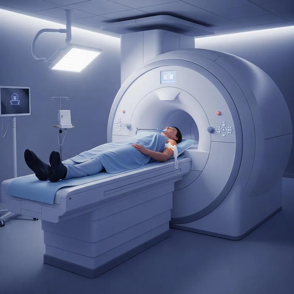 MRI scan of a shoulder injury highlighting advanced imaging technology